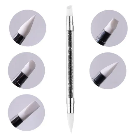 Cọ silicon nặn gel khô, miết sticker, miết phoin đa năng chuyên dụng ngành nail