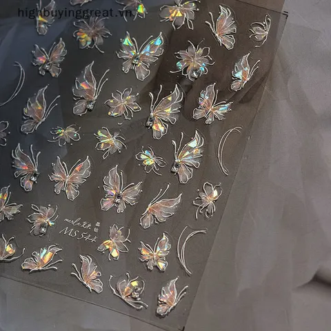 Sticker hình dán nổi 5D nhiều mẫu mới nhất dán trang trí móng siêu đẹp
