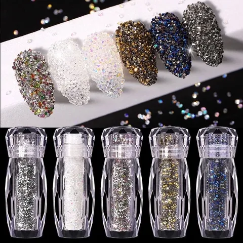 Hũ đá rắc móng design nail siêu sáng đẹp đủ màu HOT