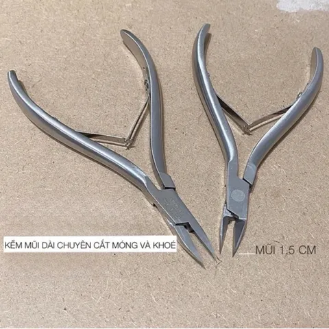 Kìm khoé mũi nhọn dài cắt móng lấy khoé siêu bén bền chất liệu thép không gỉ cực HOT
