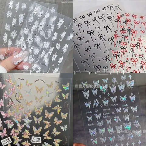 Sticker hình dán 5D dán móng siêu đẹp mẫu mới nhất cực HOT