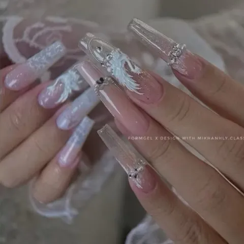 Khuôn silicon tạo hình charm Thiên Nga Nail cực HOT