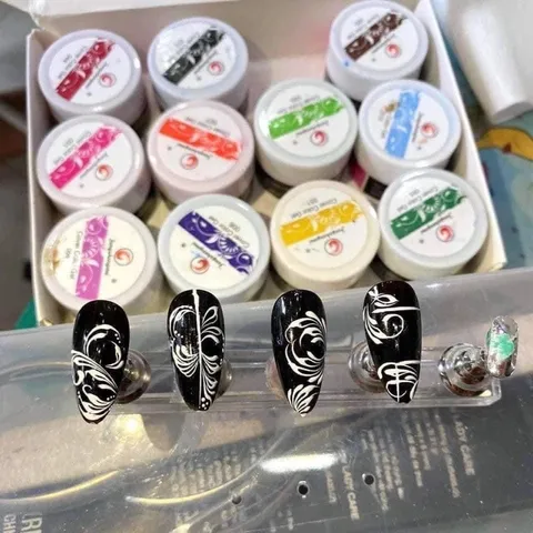 [Chính Hãng] Set gel vẽ Fengshangmei 12 màu siêu đặc đủ màu cơ bản nhất vẽ móng chuẩn xịn TU NAIL