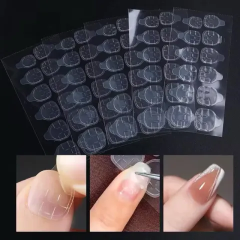 ( Giá sỉ ) Set 50 tấm dán Nailbox 24 miếng - Keo 2 mặt silicon dán Nailbox siêu chắc hàng chuẩn Loại 1