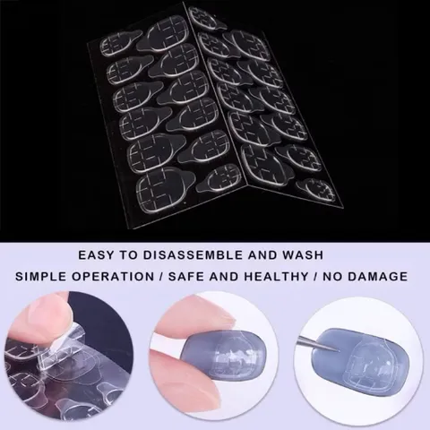 ( Giá sỉ ) Set 50 tấm dán Nailbox 24 miếng - Keo 2 mặt silicon dán Nailbox siêu chắc hàng chuẩn Loại 1