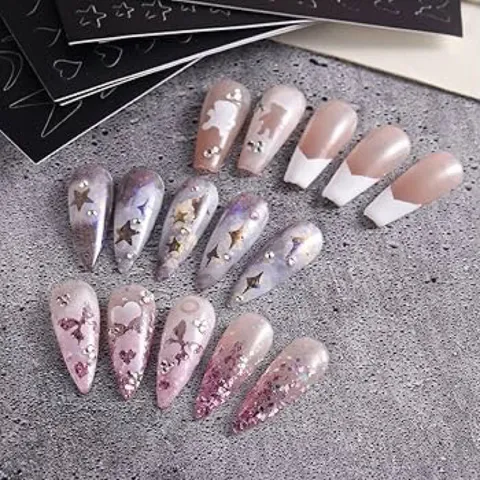 Sticker hình dán tạo fen dặm ombre nail nhiều mẫu siêu Hot