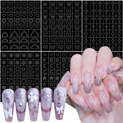 Sticker hình dán tạo fen dặm ombre nail nhiều mẫu siêu Hot