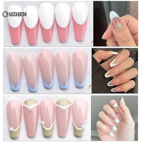 Sticker hình dán tạo fench dặm ombre nail nhiều kiểu mẫu mới siêu Hot