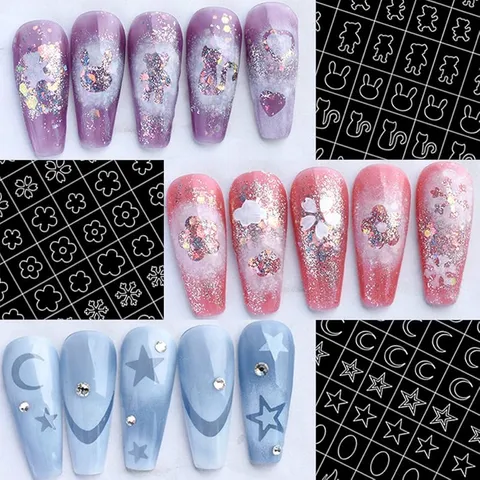 Sticker hình dán tạo fen dặm ombre nail nhiều mẫu siêu Hot