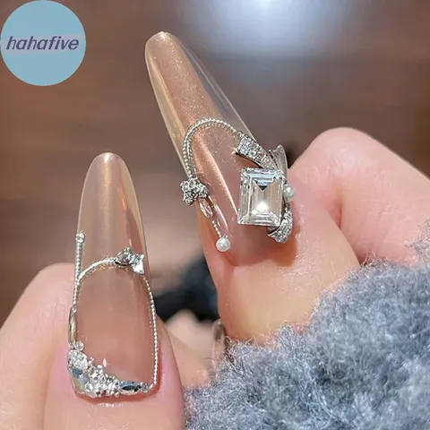 Đá super kim cương mini chạy viền móng chân bằng đính nail siêu sáng set 100v cực HOT