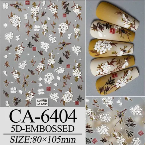 Sticker hình dán lụa 5D trang trí móng siêu phẩm mới nhất cực HOT