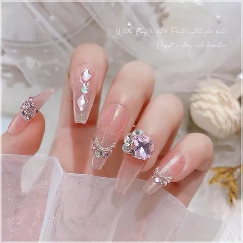 Set đá khối chùm Angel cao cấp mix sẵn siêu sáng đẹp đính móng cực tiện lợi cho chị em ngành