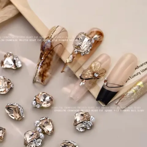 Set đá khối chùm Angel cao cấp mix sẵn siêu sáng đẹp đính móng cực tiện lợi cho chị em ngành