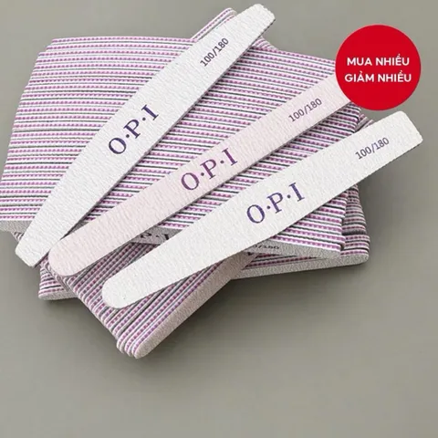 ( Giá sỉ ) Bịch 25 dũa dày OPI 2 mặt 100/180 đủ phom chuyên dụng làm móng chuẩn Loại 1 siêu cứng bền Ngành Nail