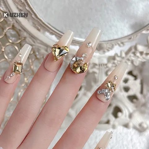 Set đá khối chùm Angel cao cấp mix sẵn siêu sáng đẹp đính móng cực tiện lợi cho chị em ngành
