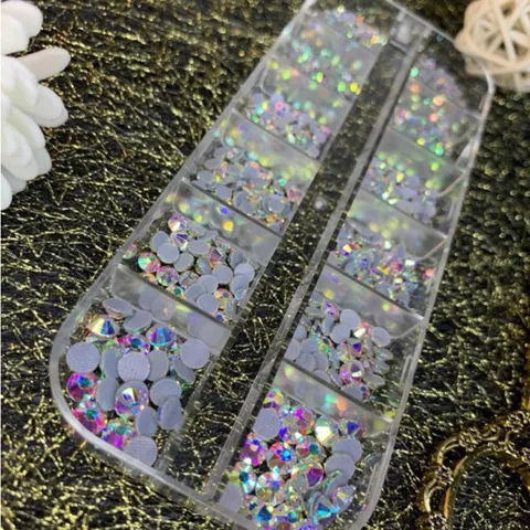 Đá khay 1440v chân lưới mix đủ size siêu sáng bền đính móng siêu đẹp TU NAIL