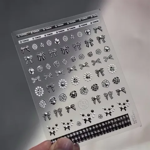 Sticker lụa 5D hình dán nổi tráng trí móng mẫu mới siêu đẹp ( HO.T )