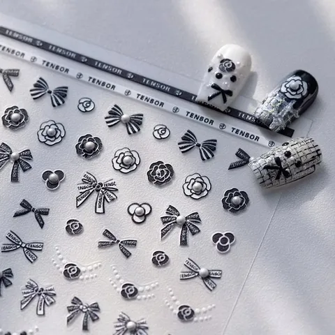 Sticker lụa 5D hình dán nổi tráng trí móng mẫu mới siêu đẹp ( HO.T )