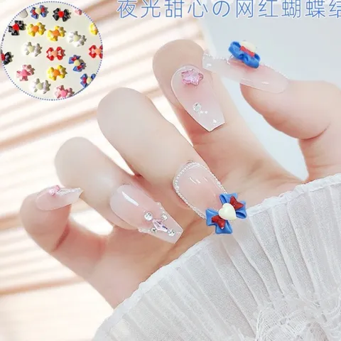 Cham nơ đính móng nailbox mẫu mới siêu đẹp set 30 chiếc