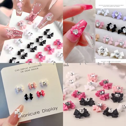 Cham nơ đính móng nailbox mẫu mới siêu đẹp set 30 chiếc