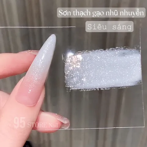 Sơn trắng thạch gạo nhũ , sơn thạch hồng nhũ tuyết , thạch sữa chua đục siêu sáng màu mới cực HOT