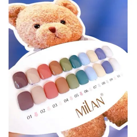 (HOT) Set sơn gel Milan 10 màu tông Pastel cực đẹp tặng kèm bảng màu HOT