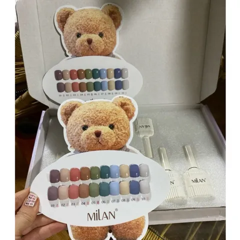 (HOT) Set sơn gel Milan 10 màu tông Pastel cực đẹp tặng kèm bảng màu HOT