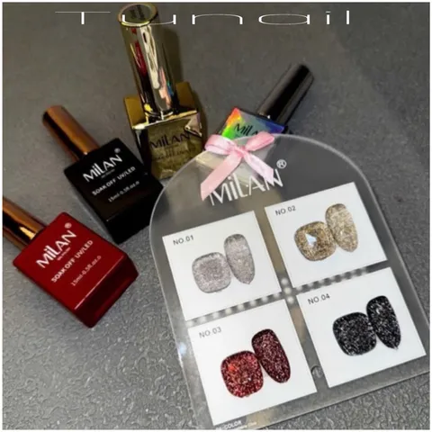 Set nhũ Flash 4 chai phiên bản mới nâng cấp siêu sáng tặng bảng màu cực HOT