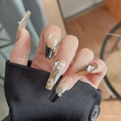 Sticker hình dán hoa nail 3D mẫu mới trang trí móng siêu HOT