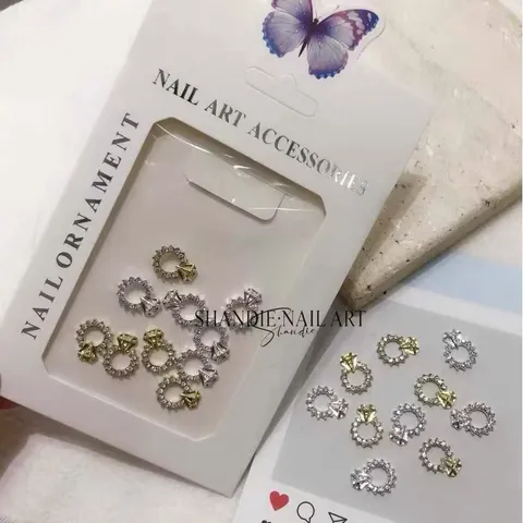 charm kim loại đủ mẫu gắn trang trí móng mới nhất siêu đẹp set 30c
