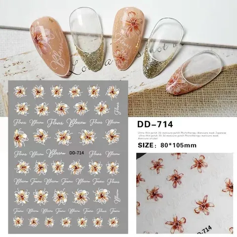 Sticker hình dán móng 3D mẫu mới siêu đẹp nhiều kiểu HOT