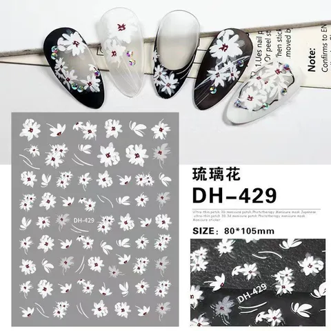 Sticker hình dán móng 3D mẫu mới siêu đẹp nhiều kiểu HOT