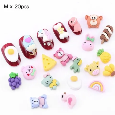 Cham hoạt hình mix nhiều mẫu đính móng cute siêu xinh HOT