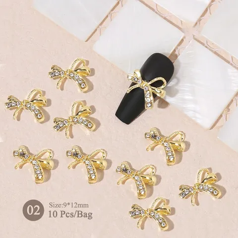 Sét 30 cham phụ kiện kim loại gắn móng mẫu mới siêu HOT