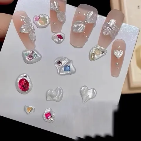 Gel nặn ánh trai cao cấp không dính tay - Gel nặn tạo hình charm nail , hình nổi đa năng mẫu mới siêu HOT