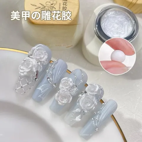 Gel nặn ánh trai cao cấp không dính tay - Gel nặn tạo hình charm nail , hình nổi đa năng mẫu mới siêu HOT