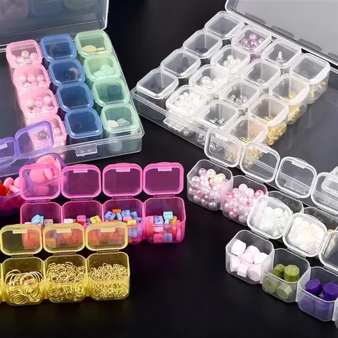 Hộp khay nhựa đựng cọ giấy lau gel cham đá móng giả đủ mẫu tiện ích ngành nail