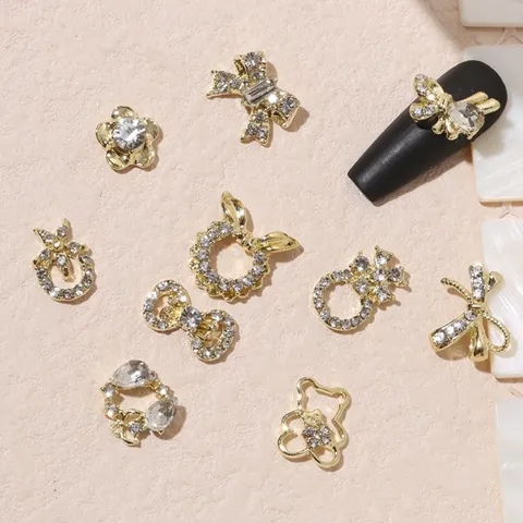 Set 30v cham kim loại đính móng siêu sáng đẹp mẫu HOT