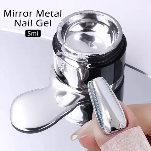 Gel metal gel tráng gương chuẩn xịn sơn vẽ móng siêu bóng đẹp
