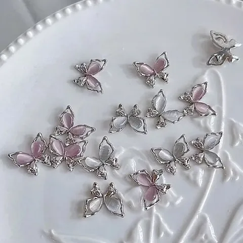 Set charm hồ điệp mẫu mới gắn tạo kiểu Nail siêu HO.T