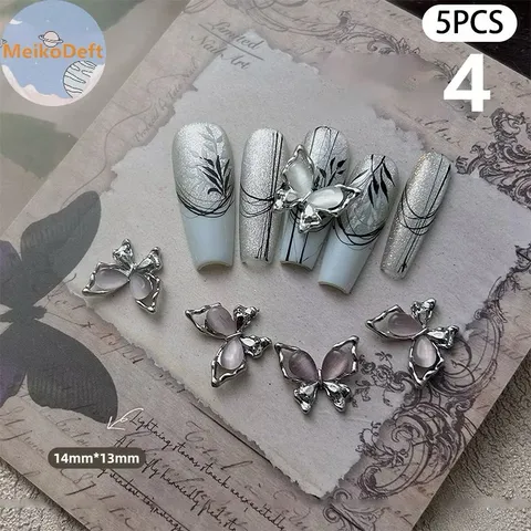 Set charm hồ điệp mẫu mới gắn tạo kiểu Nail siêu HO.T