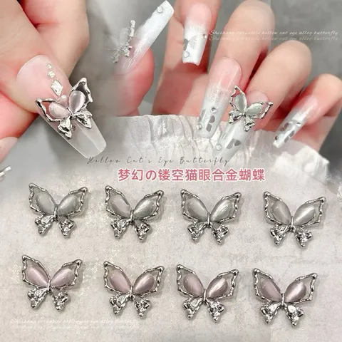 Set charm hồ điệp mẫu mới gắn tạo kiểu Nail siêu HO.T