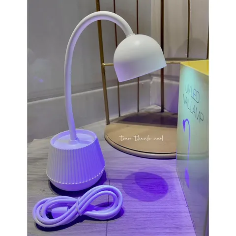 Đèn hơ nail tích điện xoay 360 độ cảm ứng tự động bóng uv led to hơ siêu nhanh tiện ích ngành nail