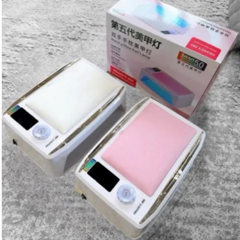 Máy hơ gel tích điện OSANUV J80 công suất cao 380w 48 bóng LED/UV khoang to pin khoẻ có đệm kê tay da PU CHÍNH HÃNG