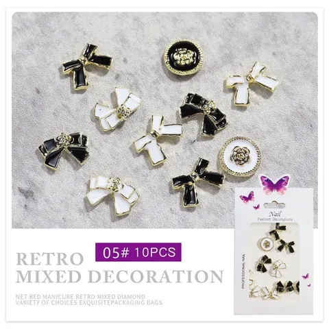 Phụ kiện cham nail đính móng kim loại siêu sáng đẹp HOT