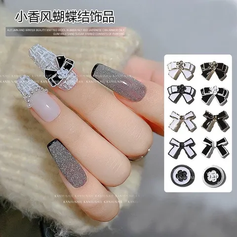 Phụ kiện cham nail đính móng kim loại siêu sáng đẹp HOT