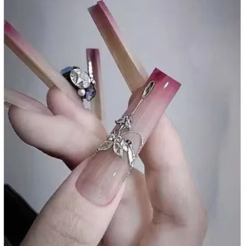 Set charm đá hồ điệp cao cấp đính trang trí móng mẫu mới siêu HO.T