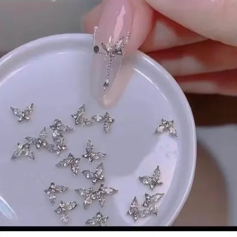 Set charm đá hồ điệp cao cấp đính trang trí móng mẫu mới siêu HO.T