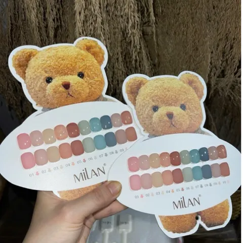 Set sơn thạch đục 10 màu cao cấp Milan đủ tông HO.T chai 15ml tặng kèm bảng màu siêu Mica siêu xinh