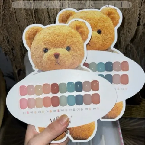Set sơn thạch đục 10 màu cao cấp Milan đủ tông HO.T chai 15ml tặng kèm bảng màu siêu Mica siêu xinh